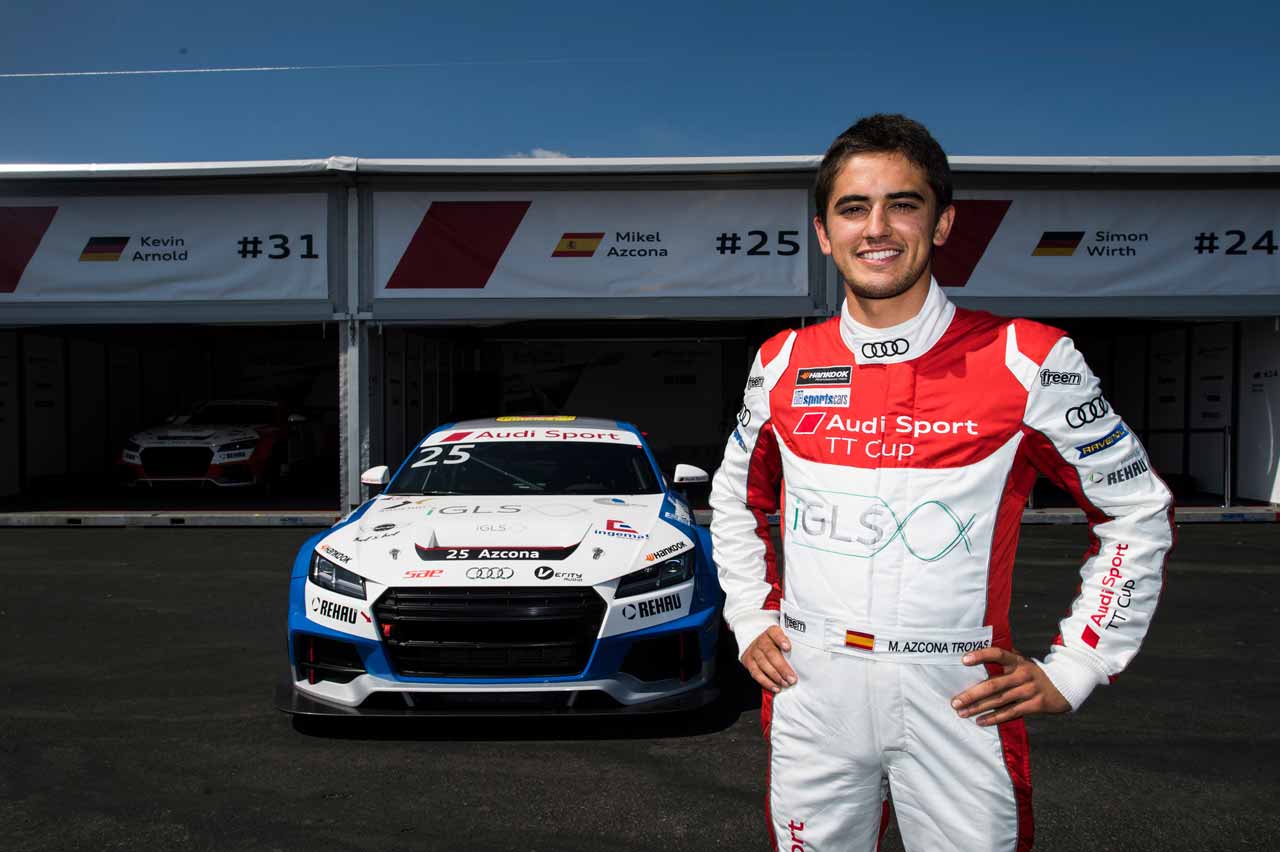 SAE Audio 支持 Mikel Azcona 参加 Audi Sport TT Cup 荣登领奖台!